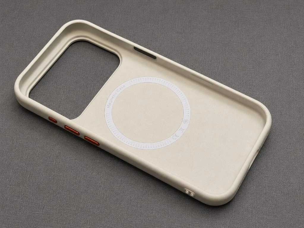 殼款內側:MagSafe 磁環與吊飾孔設計