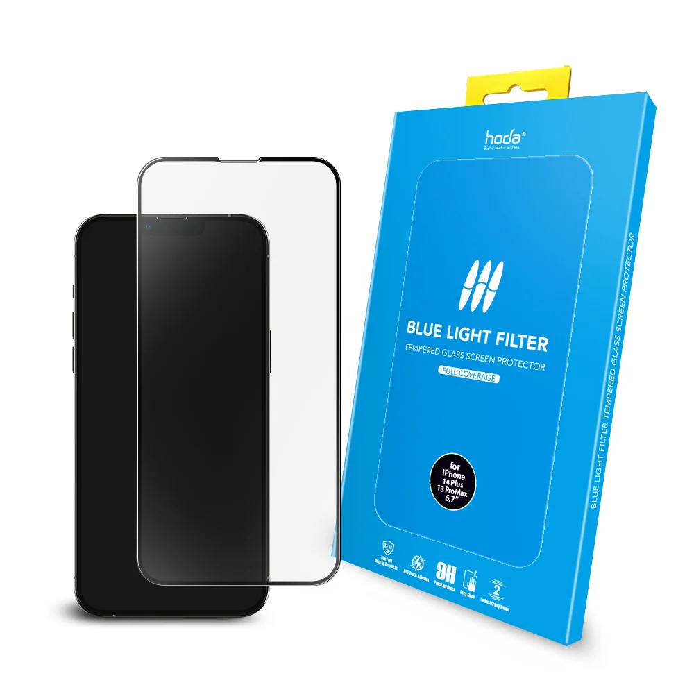 抗藍光玻璃保護貼 iPhone 14 Plus / 13 Pro Max | HODA®