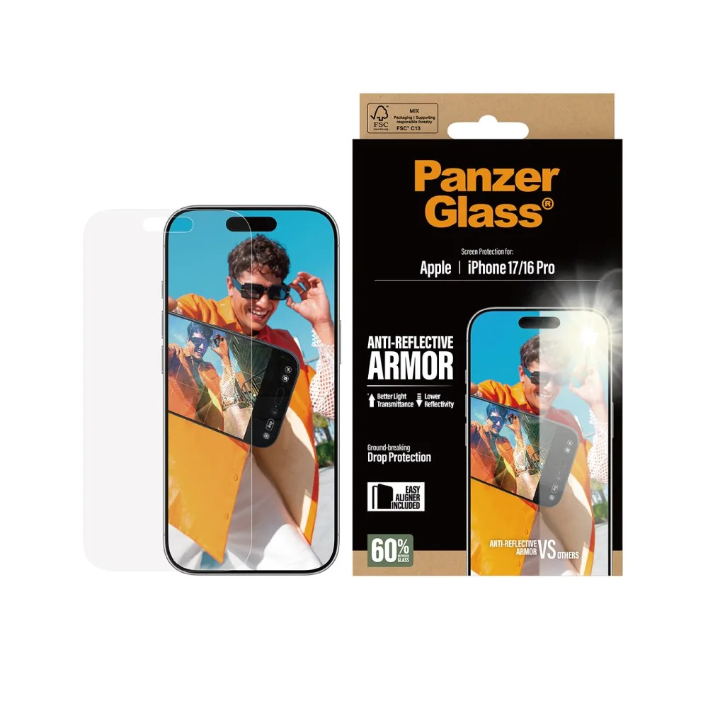 PanzerGlass 亮度提升抗反射玻璃保護貼