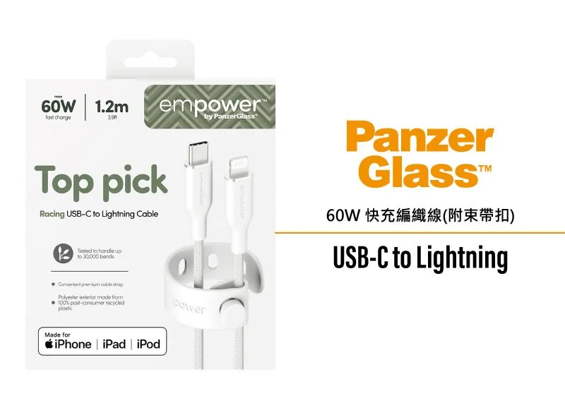 Lightning 編織線 說明圖 1
