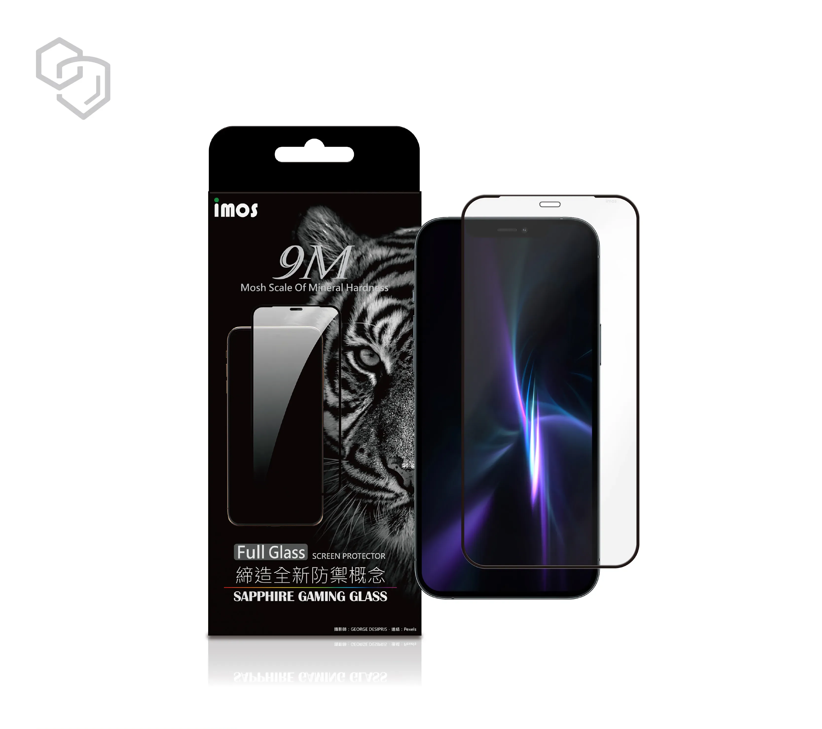 iPhoneXR/11 6.1吋 國際共用版「點膠滿版」2.5D玻璃保護貼 Sapphire Gaming Glass 人造藍寶石