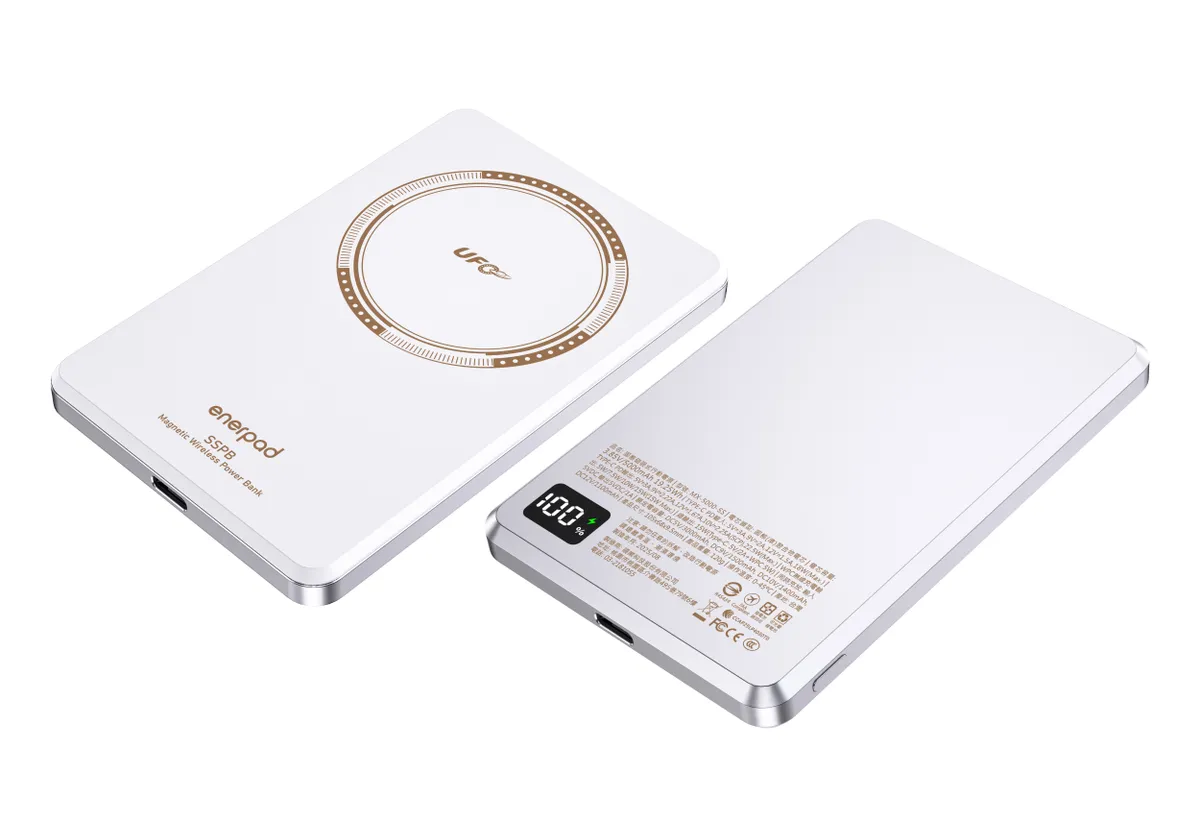 enerpad UFO MX-5000-SS 5000mAh 22.5W 9.5mm 固態磁吸行動電源