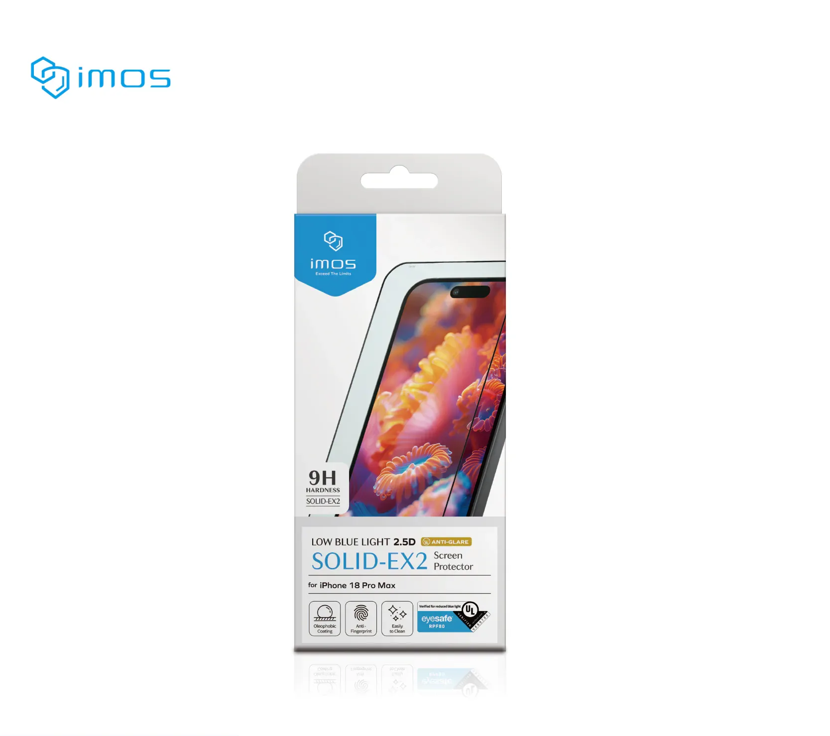 iPhone18系列 美國UL Solutions 驗證 Eyesafe® RPF80低藍光((霧面))螢幕保護貼