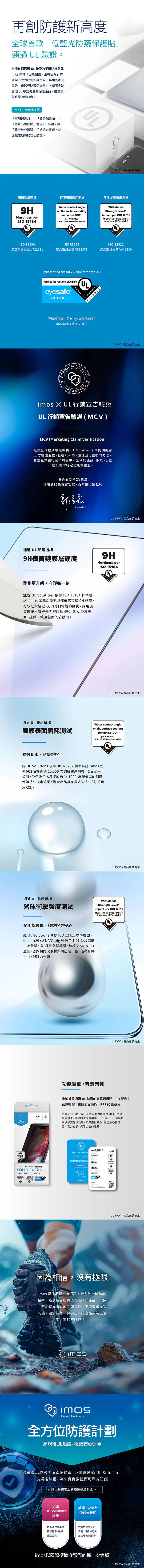 美國UL Solutions 驗證 Eyesafe® RPF60低藍光((防窺))螢幕保護貼 說明圖 2