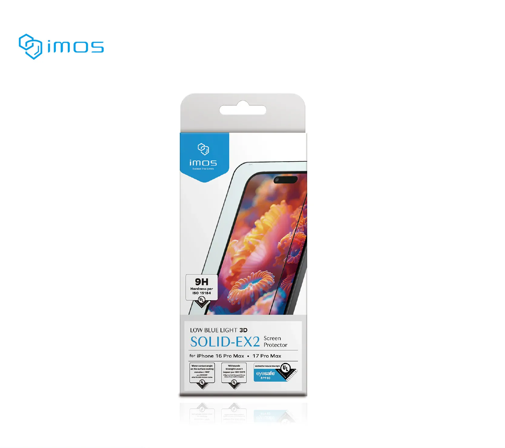 iPhone17系列 (3D) 美國UL Solutions 驗證 Eyesafe® RPF80 低藍光螢幕保護貼
