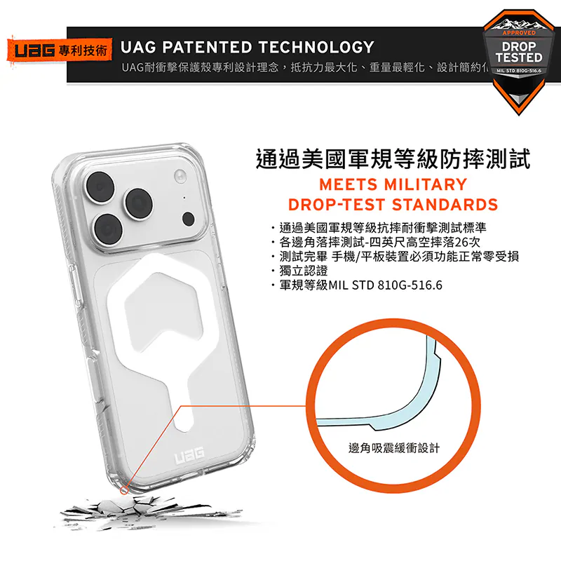 磁吸耐衝擊全透保護殼-極透明(相機按鍵) 說明圖 3
